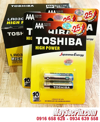 COMBO 2HỘP 24viên (12vỉ) Pin AA 1.5v Alkaline Toshiba LR03GCNN BP2 _Giá chỉ 239.000đ/ HỘP